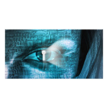 Techology Eye Photo Card Template