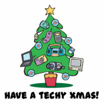 techy electronics chrismas tree photo cutout