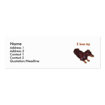 Teckel Cartes De Visite Professionnelles