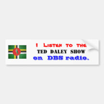 ted daley bumper sticker.