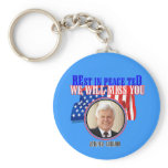 Ted Kennedy portrait key ring 1932 to 2009 Keychain