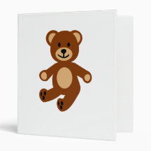 Teddy bear 3 ring binders