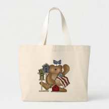 Teddy Bear 4th of July Bags