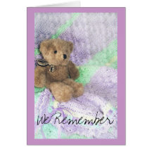 teddy bear aftercare card