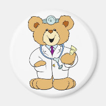 Teddy Bear Doctor Magnets