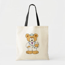 Teddy Bear Doctor Tote Bag