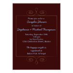 Teddy Bear Family Couples Baby Shower Personalized Announcements