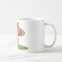 Teddy Bear Football Coffee Mugs
