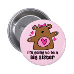Teddy Bear Future Big Sister Pin