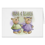 Teddy Bear Hugs and Kisses Tshirts and Gifts Card