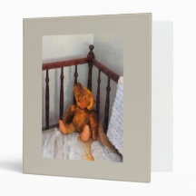 Teddy Bear in Crib Binder