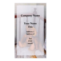 Teddy Bear in Crib Business Cards