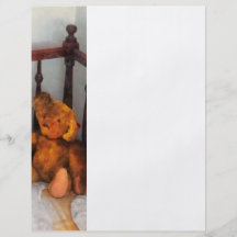 Teddy Bear in Crib Personalized Flyer