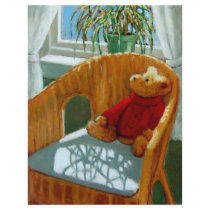 TEDDY BEAR IN PASTEL: ART CUSTOM FLYER