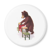 Teddy Bear Irons Clothes Magnets