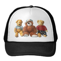 Teddy Bear - Krumble Oliver and Tompey Trucker Hats