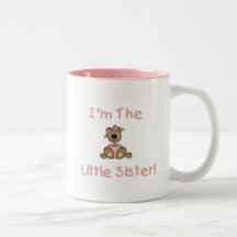 Teddy Bear Little Sister Tshirts and Gifts Mug