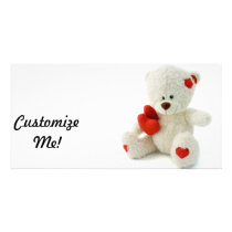 *Teddy Bear Love* Cute Teddy Photo Card Template