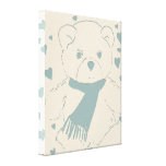 Teddy Bear Love Stretched Canvas Print