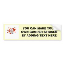 Teddy Bear Nurse Love Tshirts and Gifts Bumper Sticker