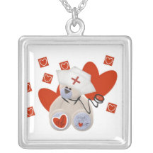 Teddy Bear Nurse Love Tshirts and Gifts Jewelry