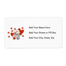 Teddy Bear Nurse Love Tshirts and Gifts Shipping Labels