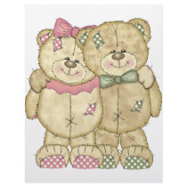 Teddy Bear Pair - Original Colours