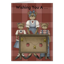 Teddy Bear School Birthday Card