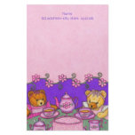Teddy Bear Tea Party ~Letterhead Paper stationery