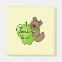 Teddy Bear Teachers Rock Tshirts and Gifts Magnet
