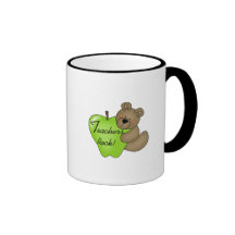 Teddy Bear Teachers Rock Tshirts and Gifts Mugs