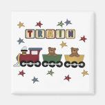 Teddy Bear Train T-shirts and Gifts Magnets