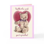Teddy Bear Valentine card