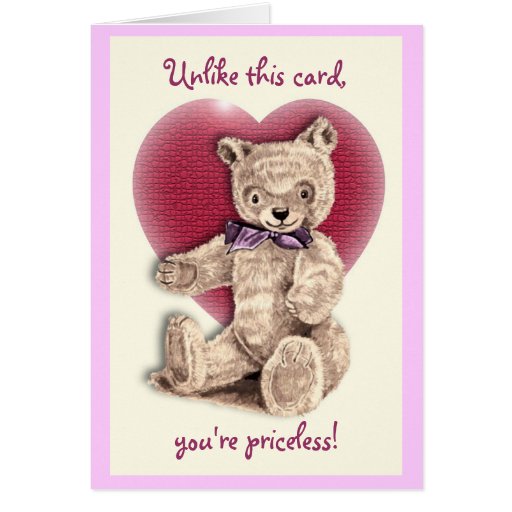 Teddy Bear Valentine card