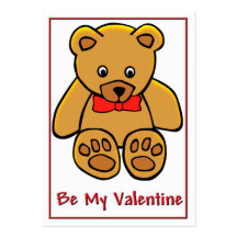 Teddy Bear Valentine Cards to Hand Out for Kids Business Card Templates