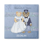 Teddy Bear Wedding - Customize Fridge Magnet