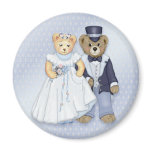 Teddy Bear Wedding - Customize Fridge Magnet