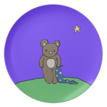 Teddy Bear with Blanket Plates