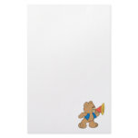 Teddy Bear with Megaphone Stationery Design