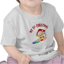 Teddy Bear with Star 1st Christmas Tee Shirt
