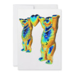 Teddy Bears and Heart, Blue, Green &  Orange, Whit Announcements