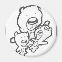 teddy bears magnets