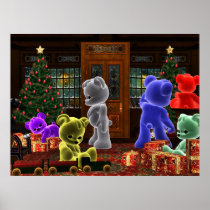Teddy Bearz Christmas Poster