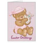 Teddy Girl Pink Card
