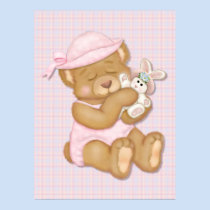 Teddy Girl Pink posters