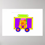 TEDDY IN WAGON posters