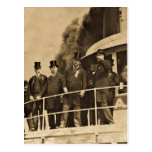 Teddy Roosevelt on the Steamer Tashmoo Vintage Post Card