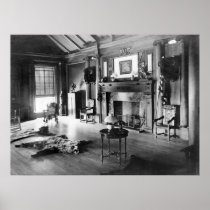 Teddy Roosevelt's Hunting Room, 1905 Print
