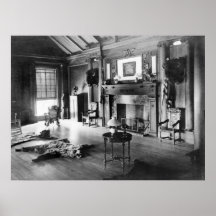 Teddy Roosevelt's Hunting Room, 1905 Print