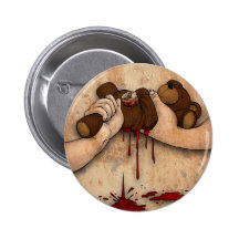 Teddy twister pinback button